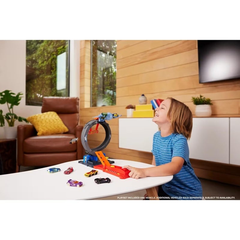 Mattel Games Mattel - Hot Wheels City Bat Loop Attack Track Playset - HTN78 - Image 4